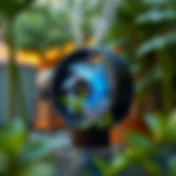 Sleek design of a personal fan water mister