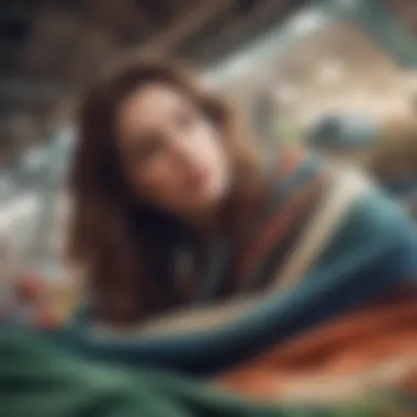 Eco-friendly materials highlighting sustainability in the textile industry for friendship blankets