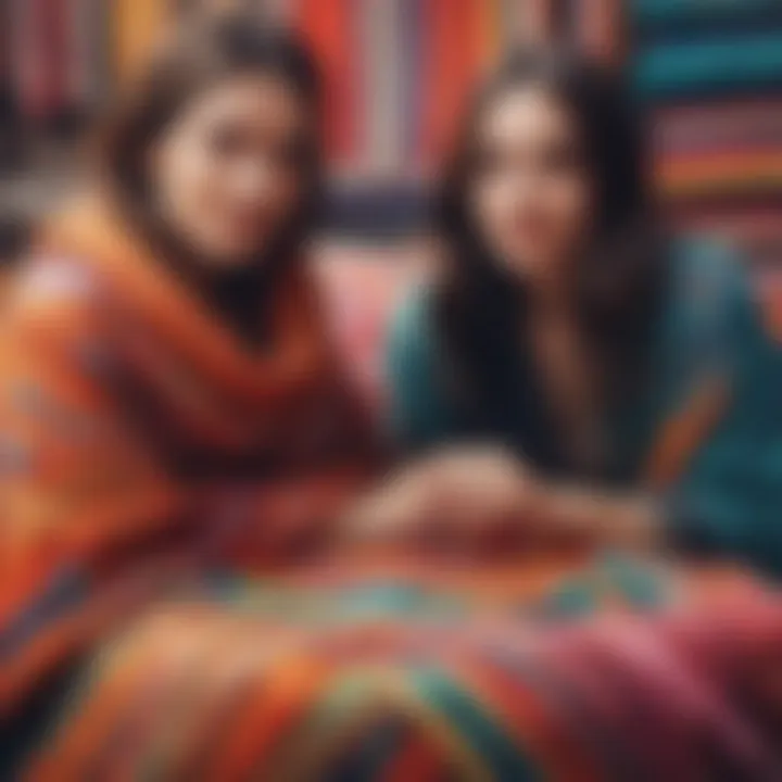 A vibrant display of various styles and materials used in friendship blankets