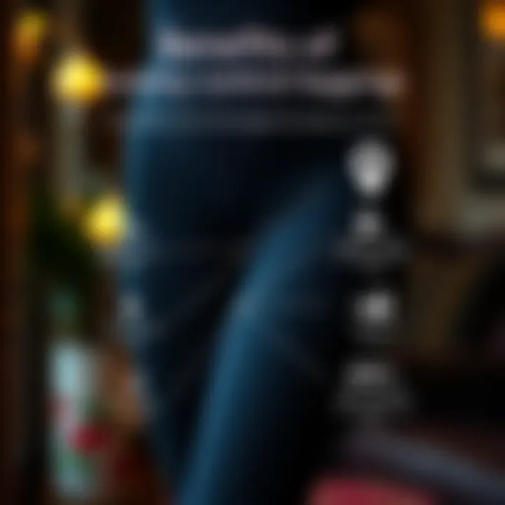 Infographic showcasing the benefits of tummy control leggings for postpartum recovery