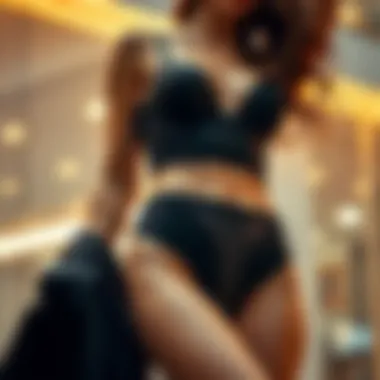 An elegant outfit complemented by seamless body shaper thongs, highlighting their seamless integration into fashion.