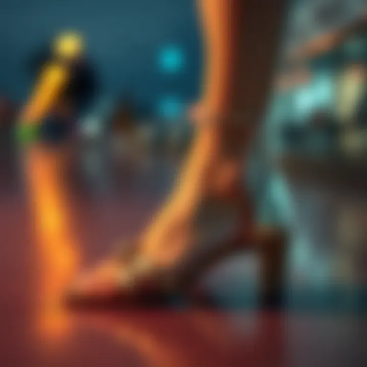 Stylish sandals featuring invisible insoles, emphasizing design and elegance.