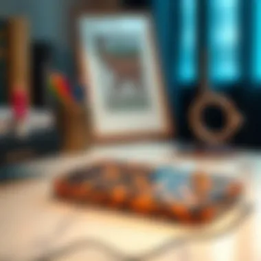 Chic leopard print iPhone 13 case on a stylish desk