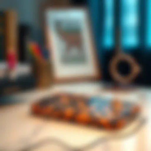 Chic leopard print iPhone 13 case on a stylish desk