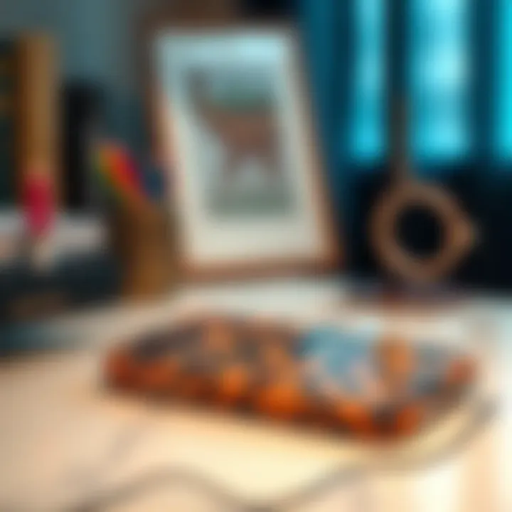 Chic leopard print iPhone 13 case on a stylish desk