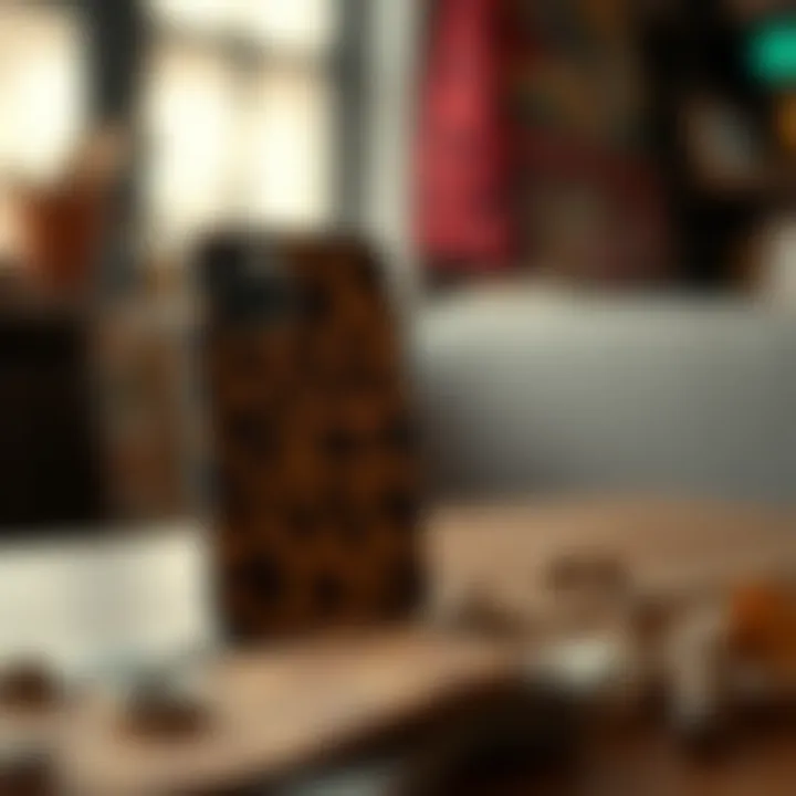 Sustainable materials used in leopard print iPhone cases