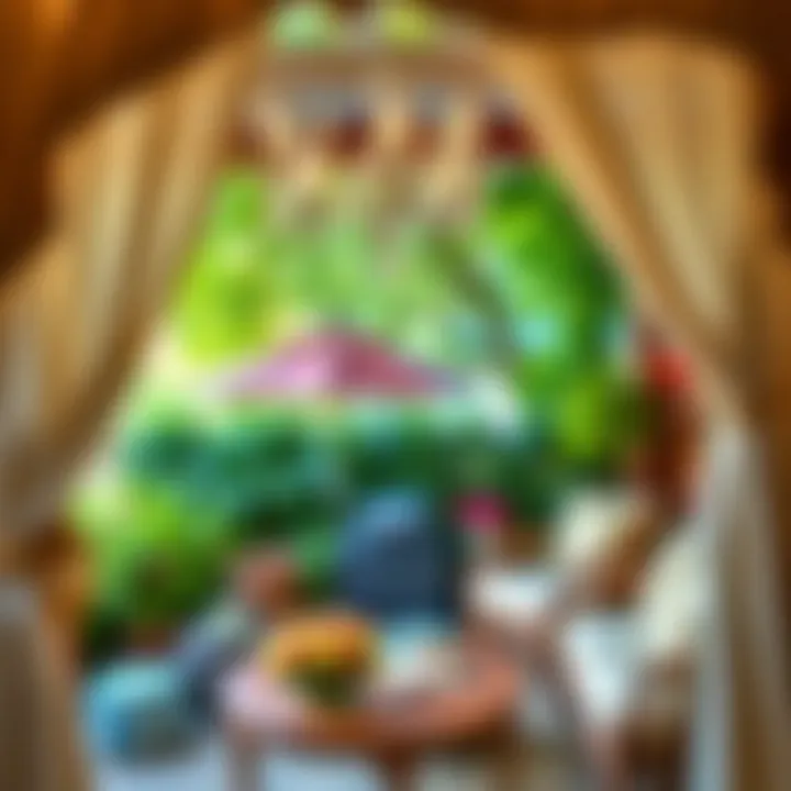 Elegant outdoor curtain ties enhancing a patio ambiance