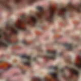 Classic tweed jersey fabric texture showcasing intricate weave patterns