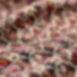 Classic tweed jersey fabric texture showcasing intricate weave patterns