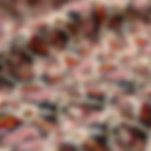 Classic tweed jersey fabric texture showcasing intricate weave patterns