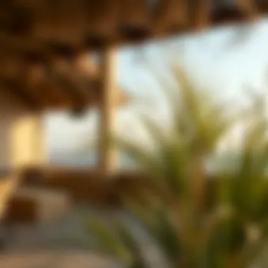 Sustainable production techniques for artificial palm thatch.