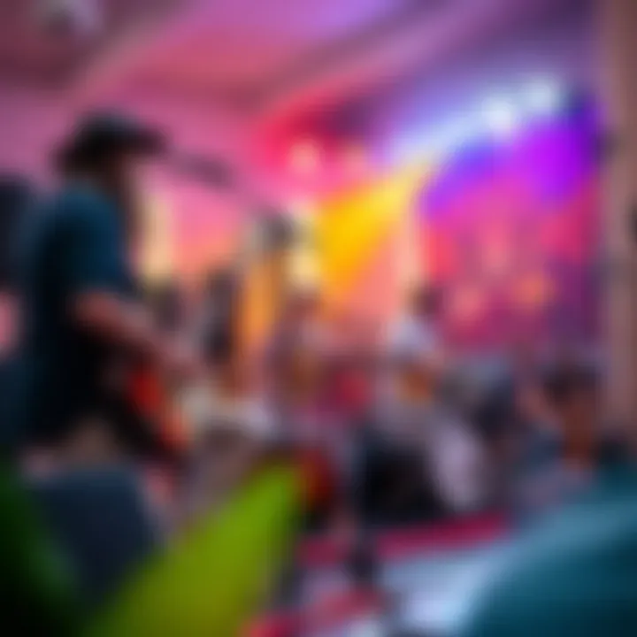 Musical instruments at a hippy gathering