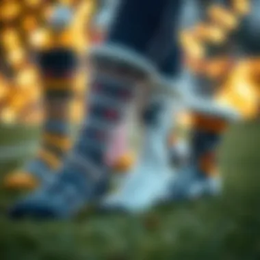 Variety of fleece lined sock designs showcasing fashion trends