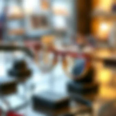 A collection of contemporary nose glasses holders showcasing various styles