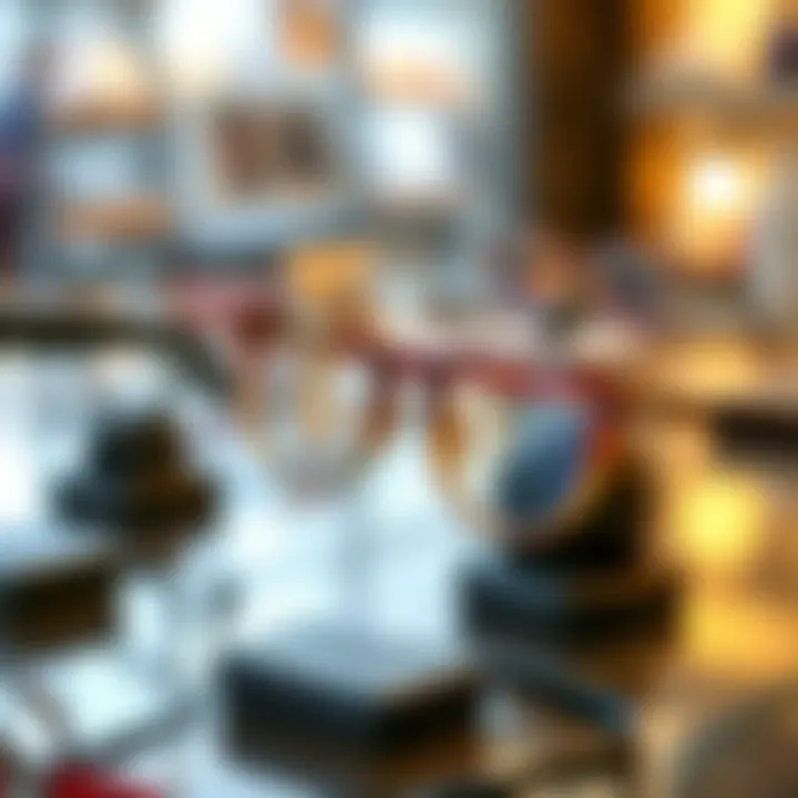 A collection of contemporary nose glasses holders showcasing various styles