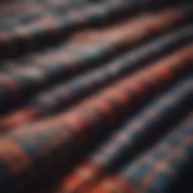 An array of materials used in crafting plaid flannel blankets, highlighting their quality