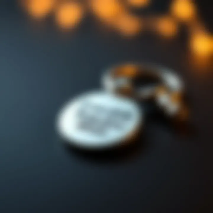 Personalized keychain featuring a heartfelt message