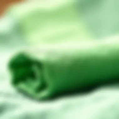 Sustainable materials used in hair towel production.