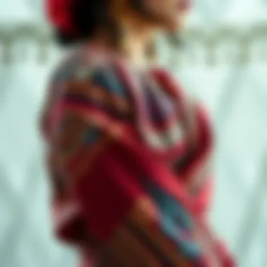 Silk arm sleeves showcasing cultural designs