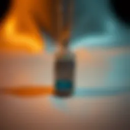 Close-up of a stylish emergency whistle necklace showcasing intricate design details