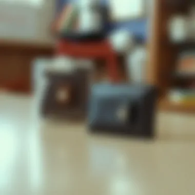 Comparison image highlighting the differences between glove box wallets and traditional wallets