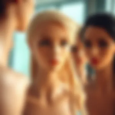 Diverse hair textures displayed on mannequin heads