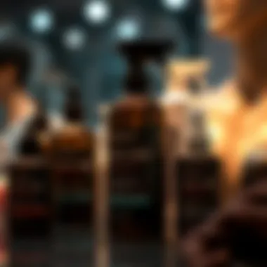 Close-up of hair care products for mannequin maintenance