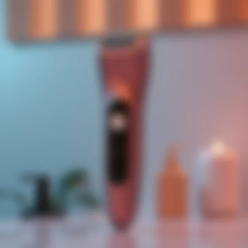 A sleek electric body shaver designed for women